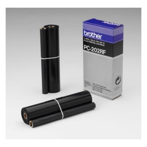 Brother Thermotransferrolle schwarz (PC202RF / PC202) (Doppelpack)