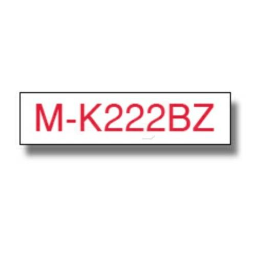 Brother Beschriftungsband rot auf weiss (MK222BZ), 9mm, nicht laminiert