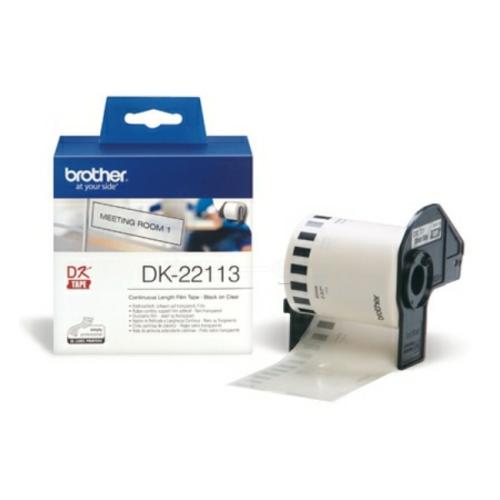 Brother Etiketten transparent (DK22113), 62mm