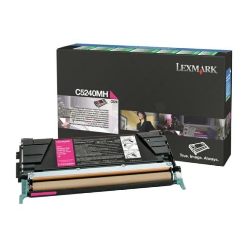 Lexmark Toner magenta (C5240MH / 00C5240MH) (Return, hohe Kapazität)