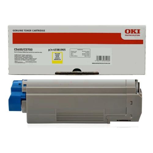 Oki Toner gelb (43381905)