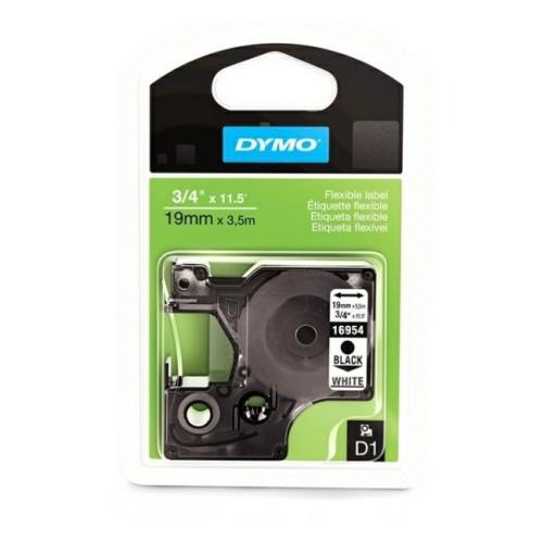 Dymo LetraTag Schriftband schwarz auf weiss (16960 / S0718070), 19mm, laminiert