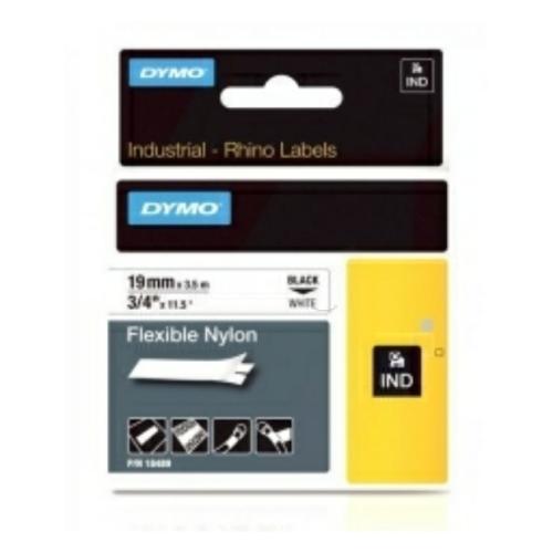 Dymo Farbband schwarz auf weiss (18759 / S0718120), 19mm, flexibel laminiert