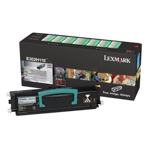 Lexmark Toner schwarz (E352H11E / 0E352H11E) (Return, hohe Kapazität)