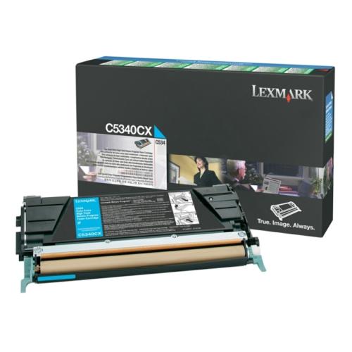 Lexmark Toner Cyan (C5340CX / 00C5340CX) (Return, hohe Kapazität)