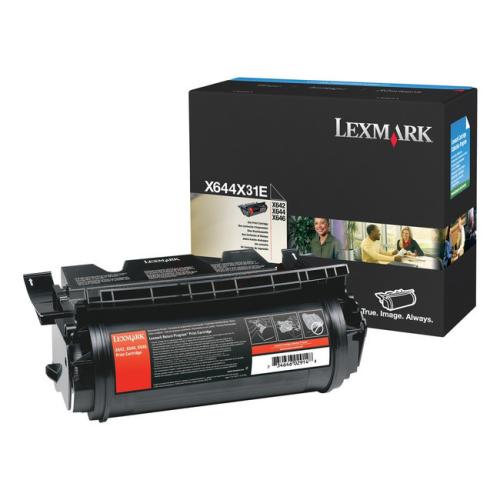 Lexmark Toner schwarz (X644X31E / 0X644X31E) (hohe Kapazität)