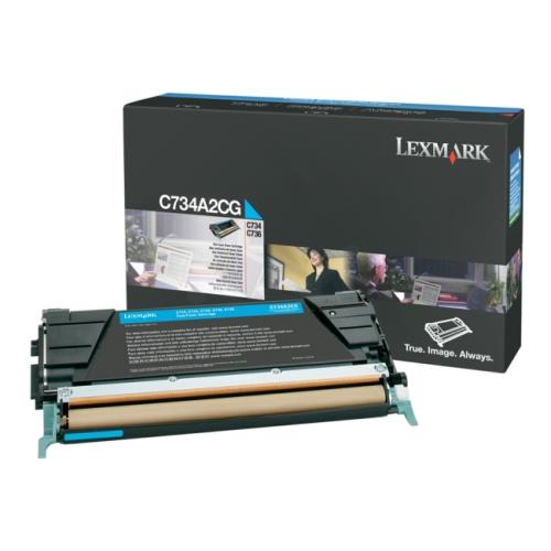 Lexmark Toner Cyan (C734A1CG / 0C734A1CG) (Return)