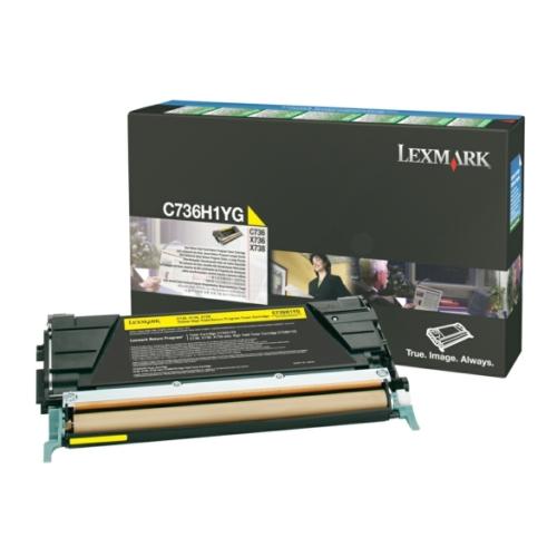 Lexmark Toner gelb (C736H1YG / 0C736H1YG) (Return)