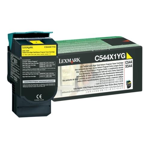 Lexmark Toner gelb (C544X1YG / 0C544X1YG) (Return, hohe Kapazität)