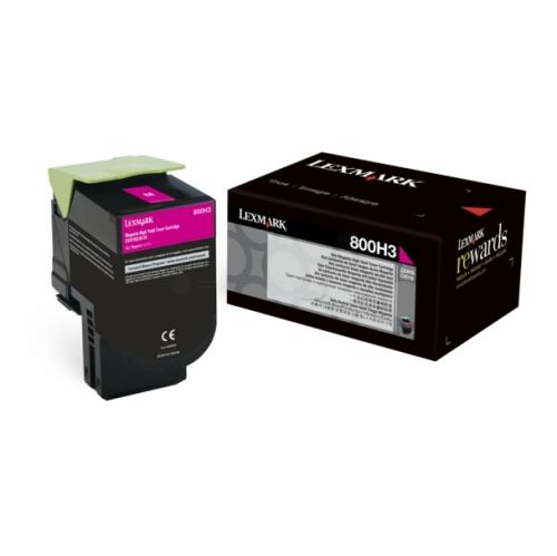 Lexmark Toner magenta (80C0H30 / 800H3)