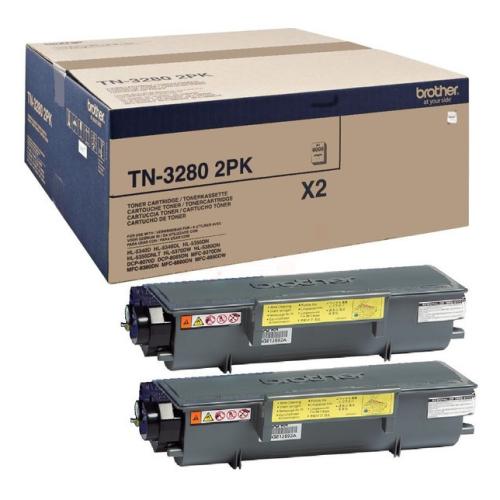 Brother Toner schwarz (TN32802PK / TN3280TWIN) (Doppelpack)