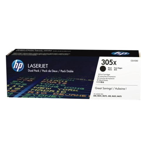 HP Toner schwarz (CE410XD / 305X) (Doppelpack)