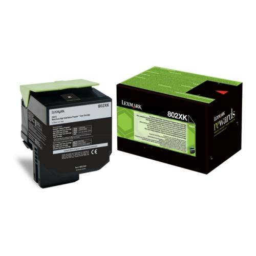 Lexmark Toner schwarz (80C2XK0 / 802XK) (Return, hohe Kapazität)
