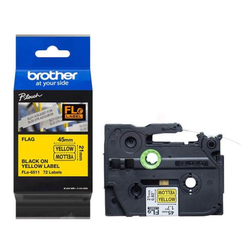Brother Beschriftungsband schwarz auf gelb (FLE6511)