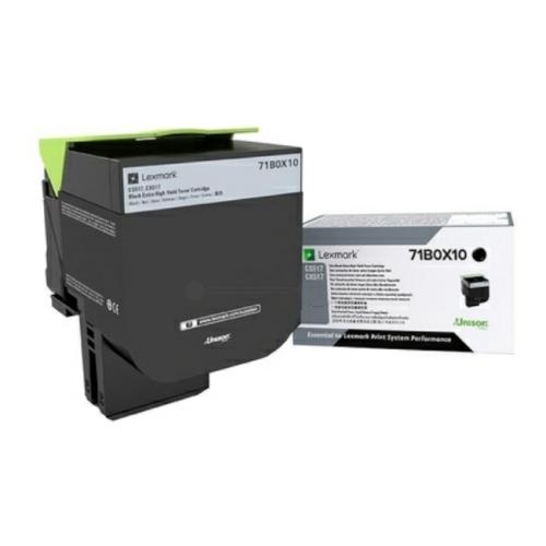 Lexmark Toner schwarz (71B0X10 / 071B0X10) (hohe Kapazität)