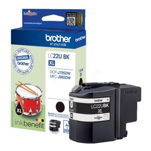 Brother Tintenpatrone schwarz (LC22UBK)
