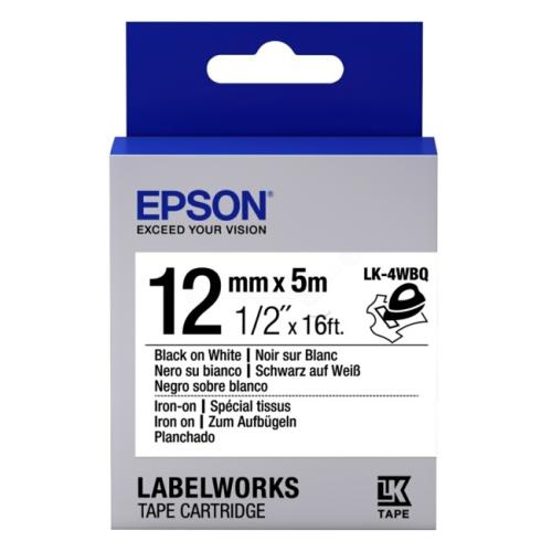 Epson Etiketten schwarz / weiss (C53S654024 / LK4WBQ)