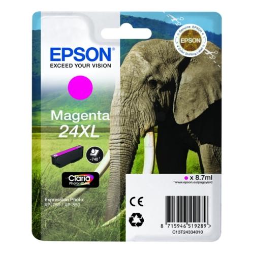 Epson Tintenpatrone magenta (C13T24334012 / 24XL) (hohe Kapazität)