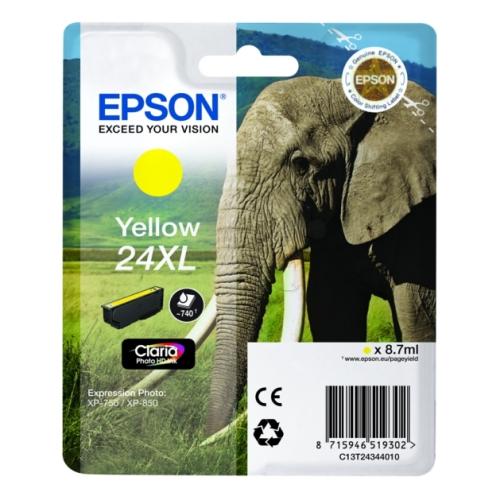 Epson Tintenpatrone gelb (C13T24344012 / 24XL) (hohe Kapazität)