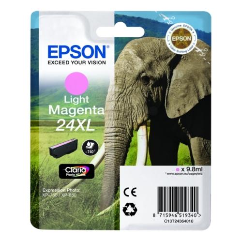 Epson Tintenpatrone magenta foto (C13T24364012 / 24XL) (hohe Kapazität)