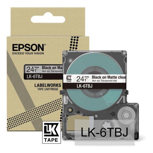 Epson Etiketten schwarz / transparent (C53S672067 / LK6TBJ)