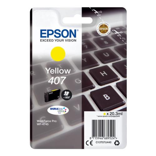Epson Tintenpatrone gelb (C13T07U440 / 407)