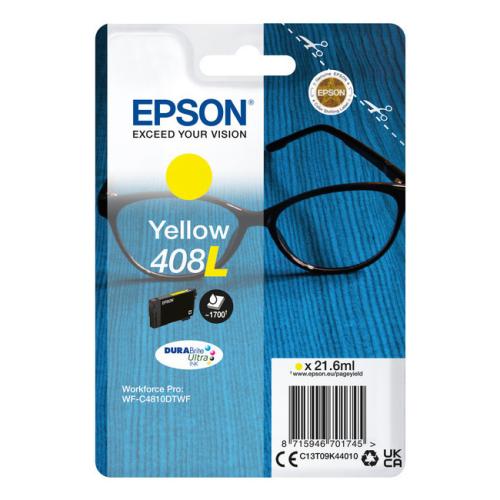 Epson Tintenpatrone gelb (C13T09K44010 / 408L) (hohe Kapazität)