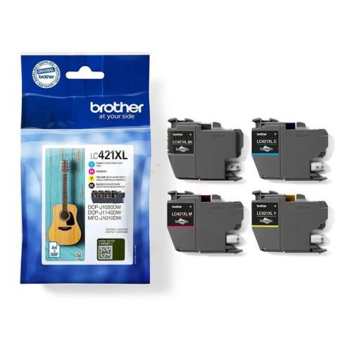 Brother Tintenpatrone schwarz / Cyan / magenta / gelb (LC421XLVAL) (Multipack)