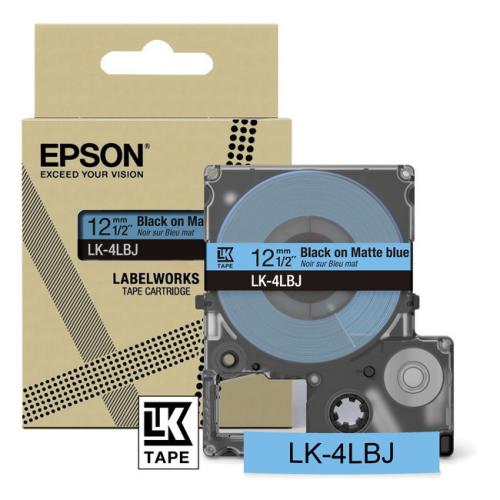 Epson Etiketten schwarz / blau (C53S672080 / LK4LBJ)