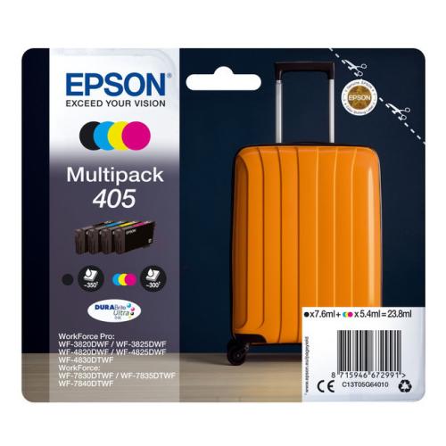 Epson Tintenpatrone schwarz / Cyan / magenta / gelb (C13T05G64010 / 405) (Multipack)
