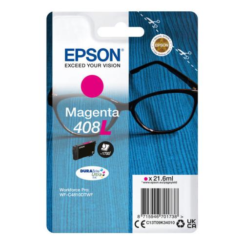 Epson Tintenpatrone magenta (C13T09K34010 / 408L) (hohe Kapazität)