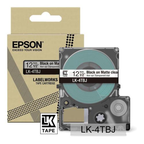 Epson Etiketten schwarz / transparent (C53S672065 / LK4TBJ)