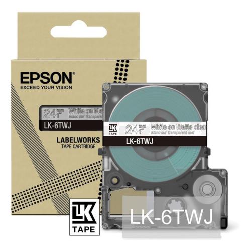 Epson Etiketten transparent / weiss (C53S672070 / LK6TWJ)