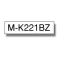 Brother Beschriftungsband schwarz auf weiss (MK221BZ), 9mm, nicht laminiert