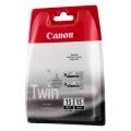 Canon Tintenpatrone schwarz (8190A002 / BCI15BK) (Doppelpack)