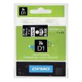 Dymo Etiketten weiss auf schwarz (53721 / S0721010), 24mm, laminiert