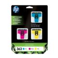 HP Tintenpatrone Cyan / magenta / gelb (CB333EE / 363) (Multipack)