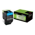 Lexmark Toner Cyan (80C2XC0 / 802XC) (Return, hohe Kapazität)