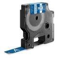 Dymo Vinylband weiss auf blau (1805243), 12mm, laminiert