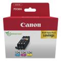 Canon Tintenpatrone Cyan / magenta / gelb (4541B019 / CLI526) (Multipack)