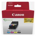 Canon Tintenpatrone schwarz / Cyan / magenta / gelb (6509B016 / CLI551) (Multipack)